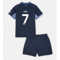 Camisa de Futebol Tottenham Hotspur Son Heung-min #7 Equipamento Secundário Infantil 2023-24 Manga Curta (+ Calças curtas)